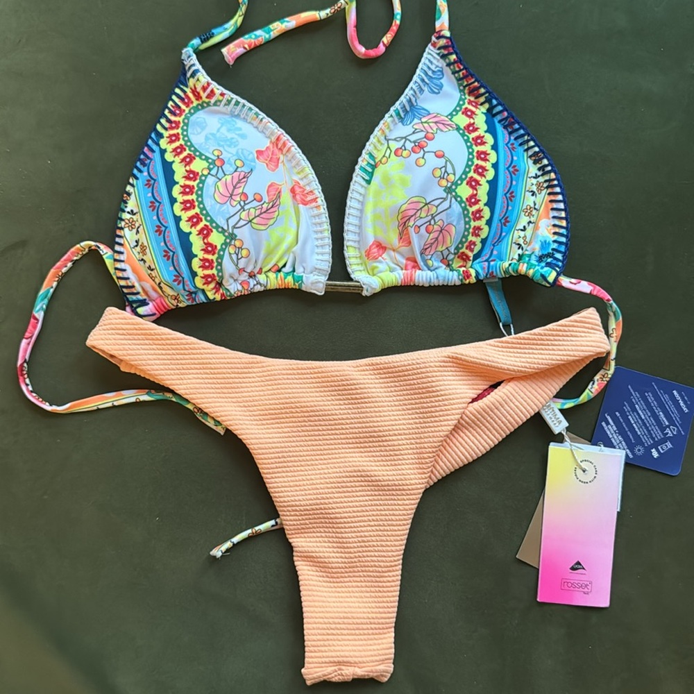 Colorful Paisley Bikini Swimwear made in Brazil by Cia Maritima